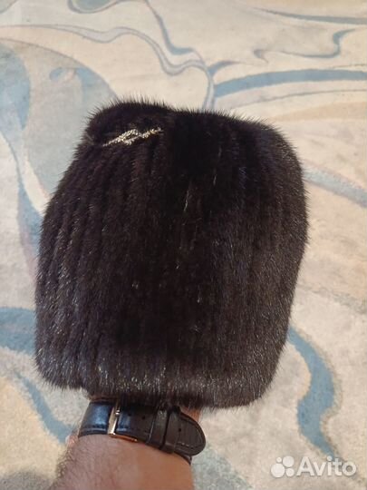 Шапка норковая женская