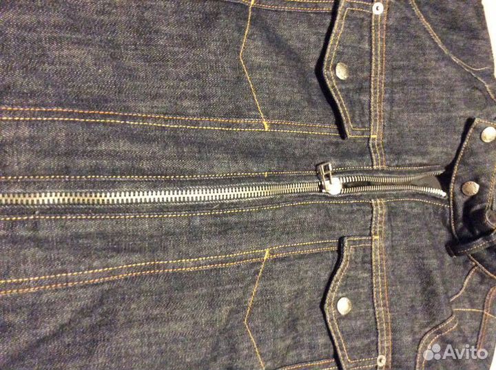 Мотокуртка джинсовая Mustang новая 50 куртка L M
