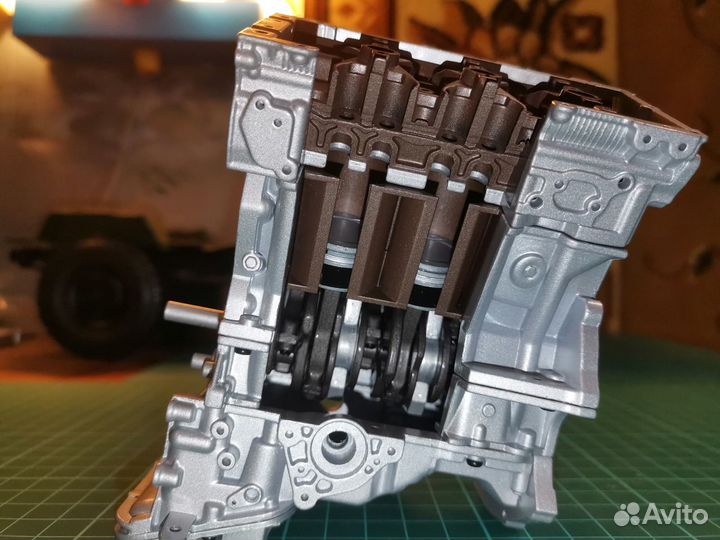 Сборная модель двигателя Nissan GT-R VR38dett 1:5