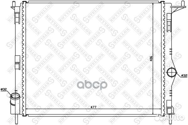 10-25473-SX радиатор системы охлаждения Dacia