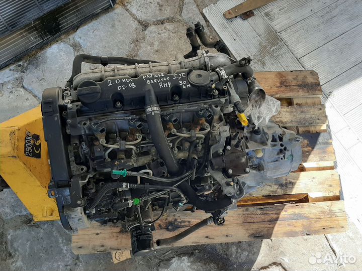 Двигатель контрактный Peugeot 307 2.0 RHY dw10td