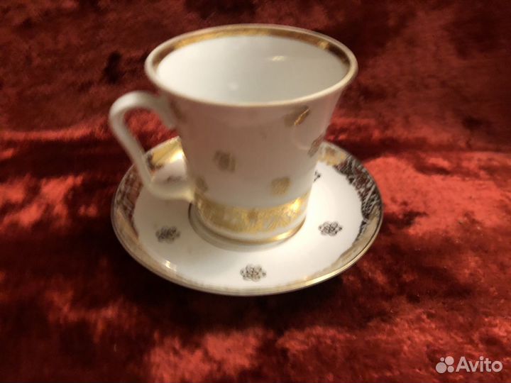 Бокал с блюдцем лфз большой 350мл