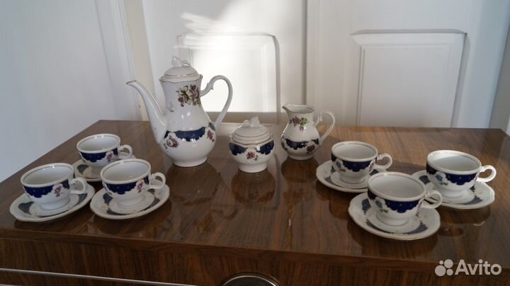 Кофейный сервиз фарфор kahla гдр