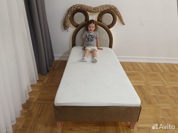 Кровать Мишка с ушками детская кровать для мальчик