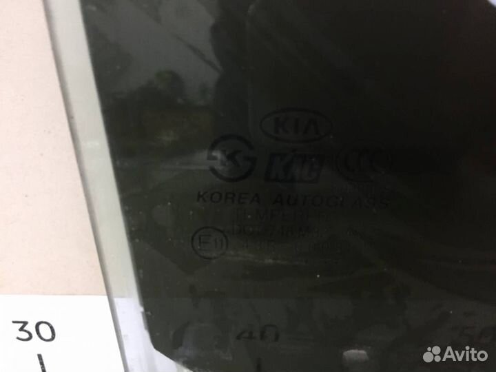 Стекло двери задней правой Kia Rio 2 JB 2005-2011