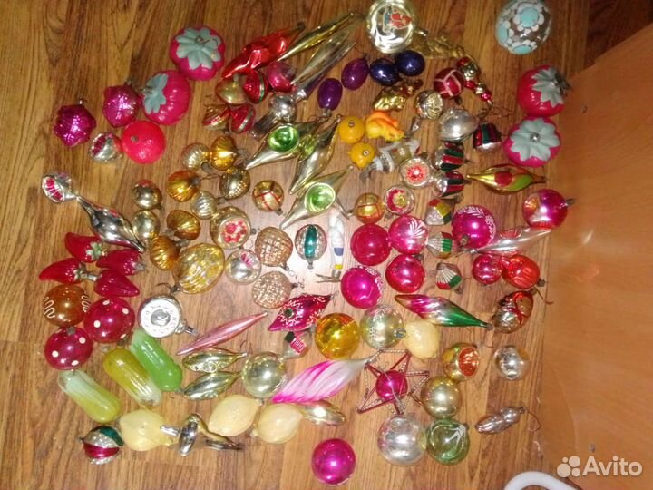 Елочные игрушки СССР советские прищепки