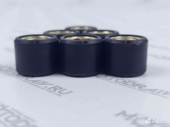 Ролик вариатора (компл 6 шт) 16х13 6,0 гр GY6-50