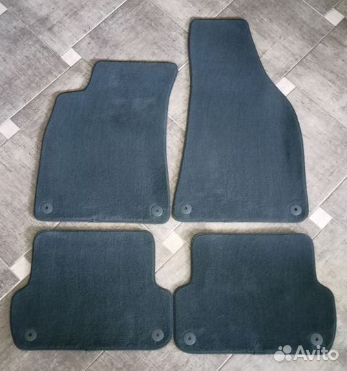 Коврики ворсовые Audi A6 C6, A4 B6/B7 б/у оригинал