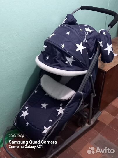 Детские санки коляска бу