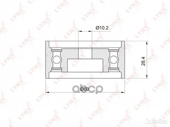 Ролик обводной ремня грм mitsubishi L200 2.5D 0