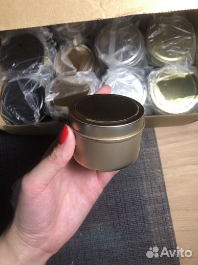 Алюминевая банка для свечей