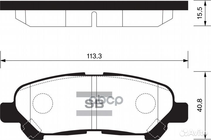 Колодки тормозные toyota highlander 07- зад. SP