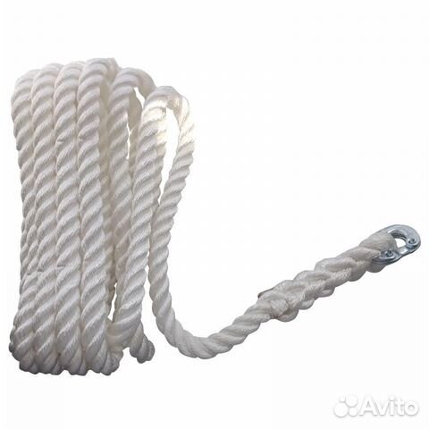 Веревка Ф12мм L60м с звеном цепи 8мм lalizas (бухт