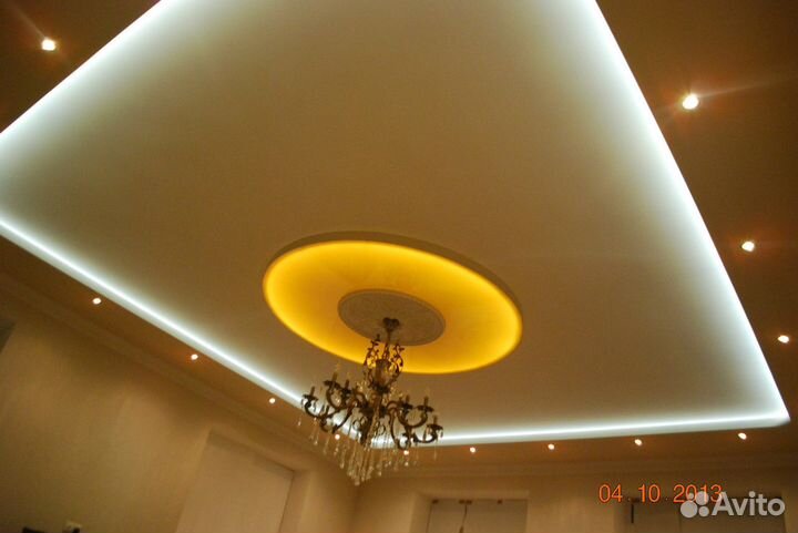 Натяжные потолки напрямую от бригады