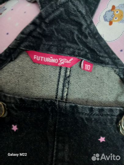 Джинсовый сарафан для девочки 110