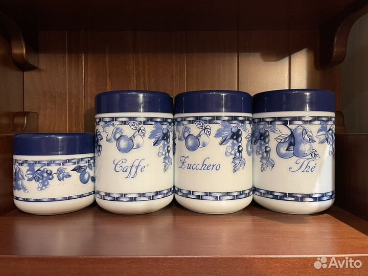 Керамические банки чай, кофе, сахар и др