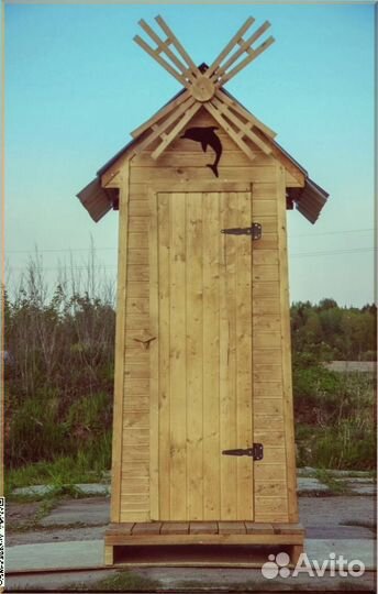 Дачный туалет с дельфином XDW