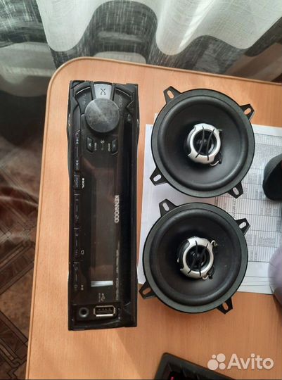 Магнитола Kenwood + колонки
