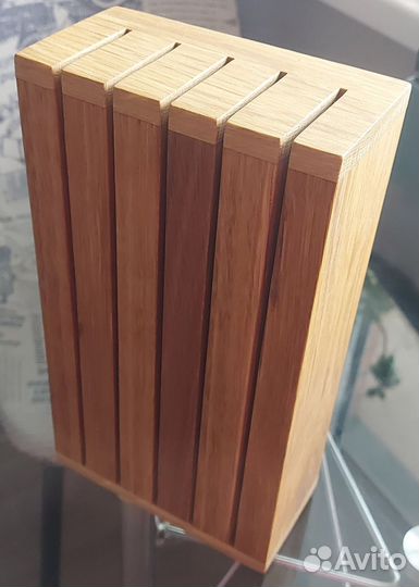 Подставка для ножей из дуба на 5 отверстий