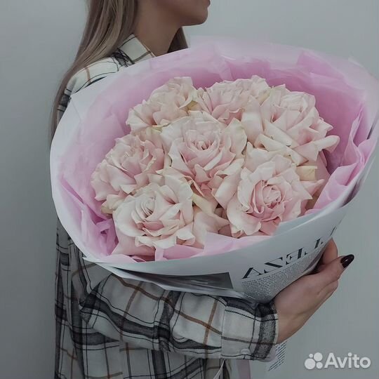 Букет из объемных французских роз