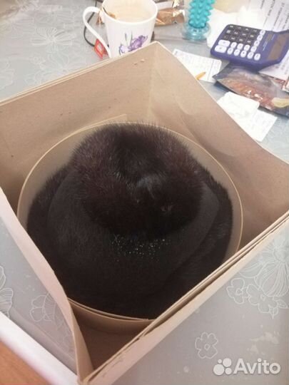 Шапка женская норка р. 57