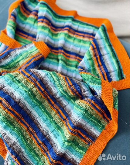 Плед детский вязаный ручная работа