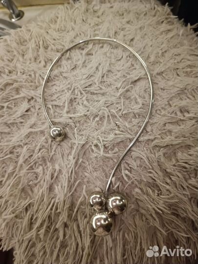 Колье чокер серебро 925