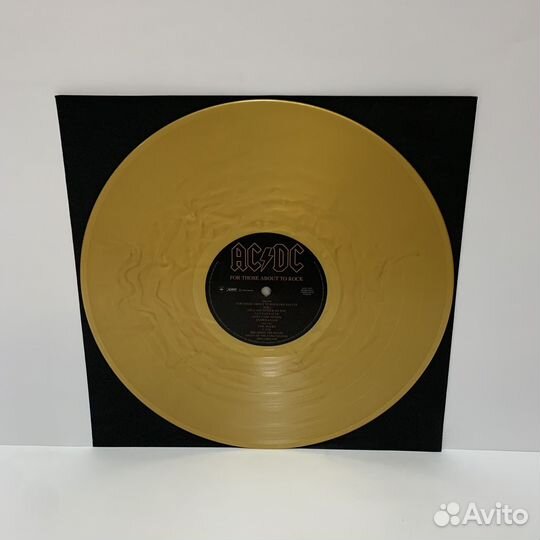 AC/DC - For Those About To Rock (LP) gold vinyl