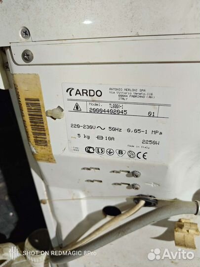 Стиральная машина бу ardo