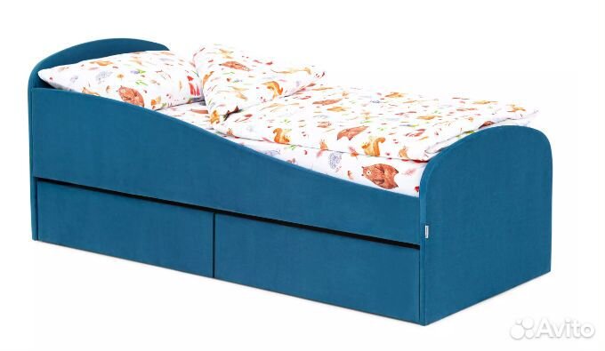 Мягкая кровать с ящиками Бельмарко Letmo
