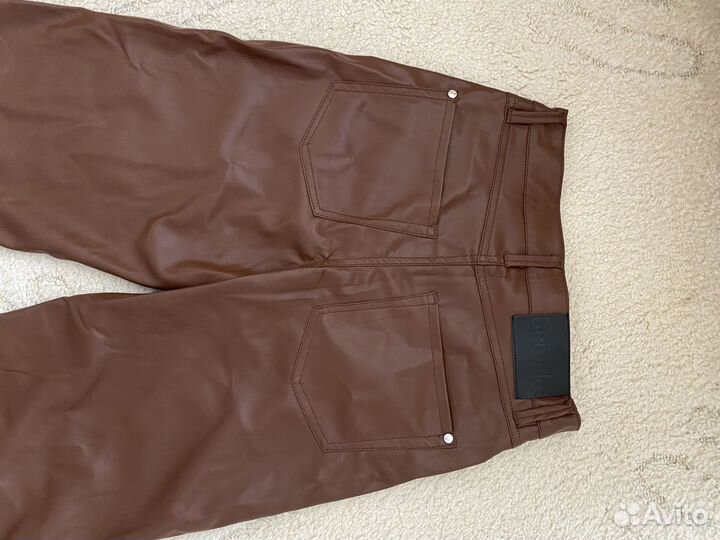 Брюки кожаные