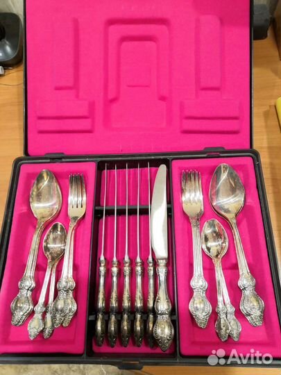 Набор столовых приборов мельхиор СССР
