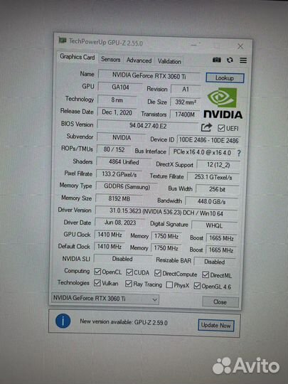 Palit rtx3060ti Dual