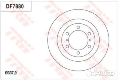 Диск тормозной передний toyota LC Prado (J150)