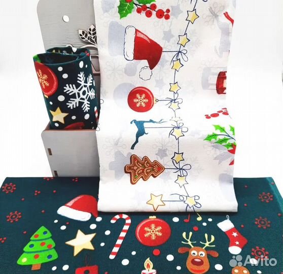 Новогодний подарочный набор полотенец