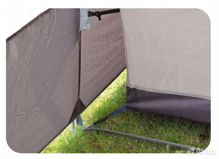 Шестиместная палатка с навесом 570х220х160см (285