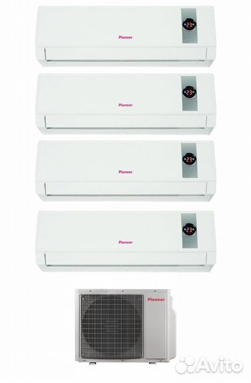 Мульти сплит-система Pioneer 4mshd28A + krms07A*4