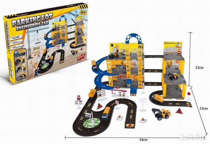 Многоуровневая парковка-гараж с инженерной технико