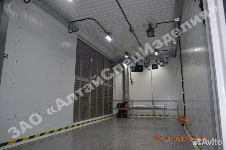 Блочный склад для хранения материалов и баллонов