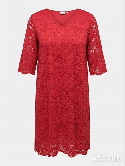Платье Only Carmakoma 52 54 вискоза кружево Дания