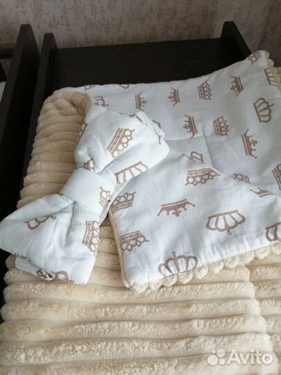 Плед с бантом на выписку