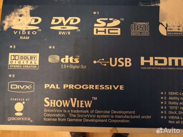 Panasonic DMR EH 68 новый двд рекордер