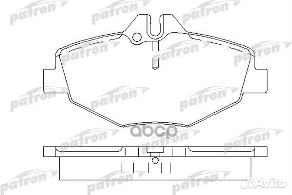 Колодки тормозные дисковые передн mercedes-benz