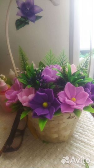 Мыльные букеты ручной работы ароматное мыло