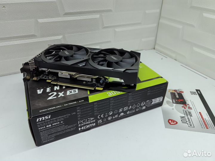 Видеокарта MSI RTX 3050 Ventus 2x XS (8gb)