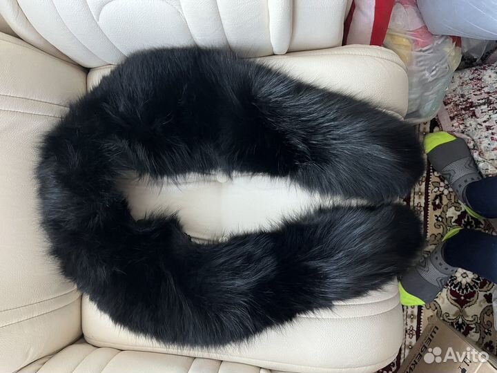 Меховой воротник песец,чернобурка