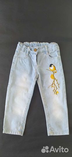 Джинсы и ветровка для девочки р. 92