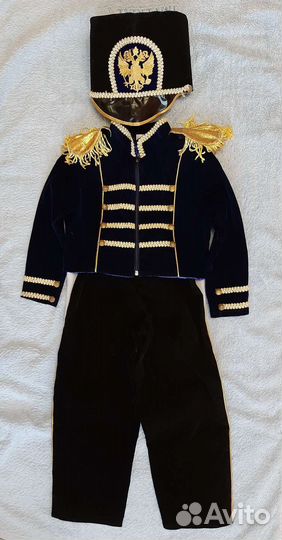 Карнавальный новогодний костюм богатырь гусар