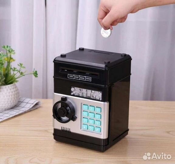 Копилка сейф музыкальный кодовый 20х13х12