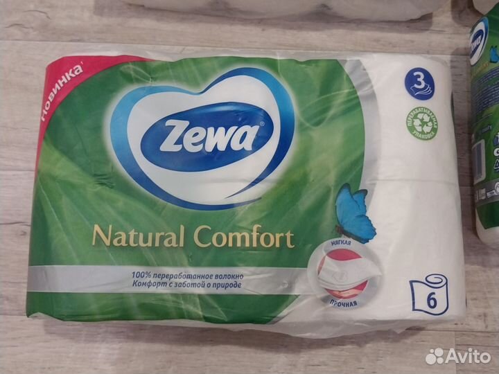 Туалетная бумага zewa 3х сл. 6шт